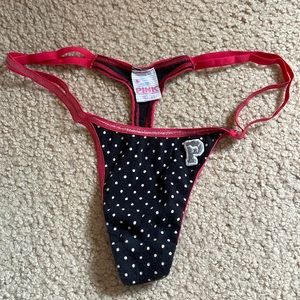 Vintage double string cotton thong